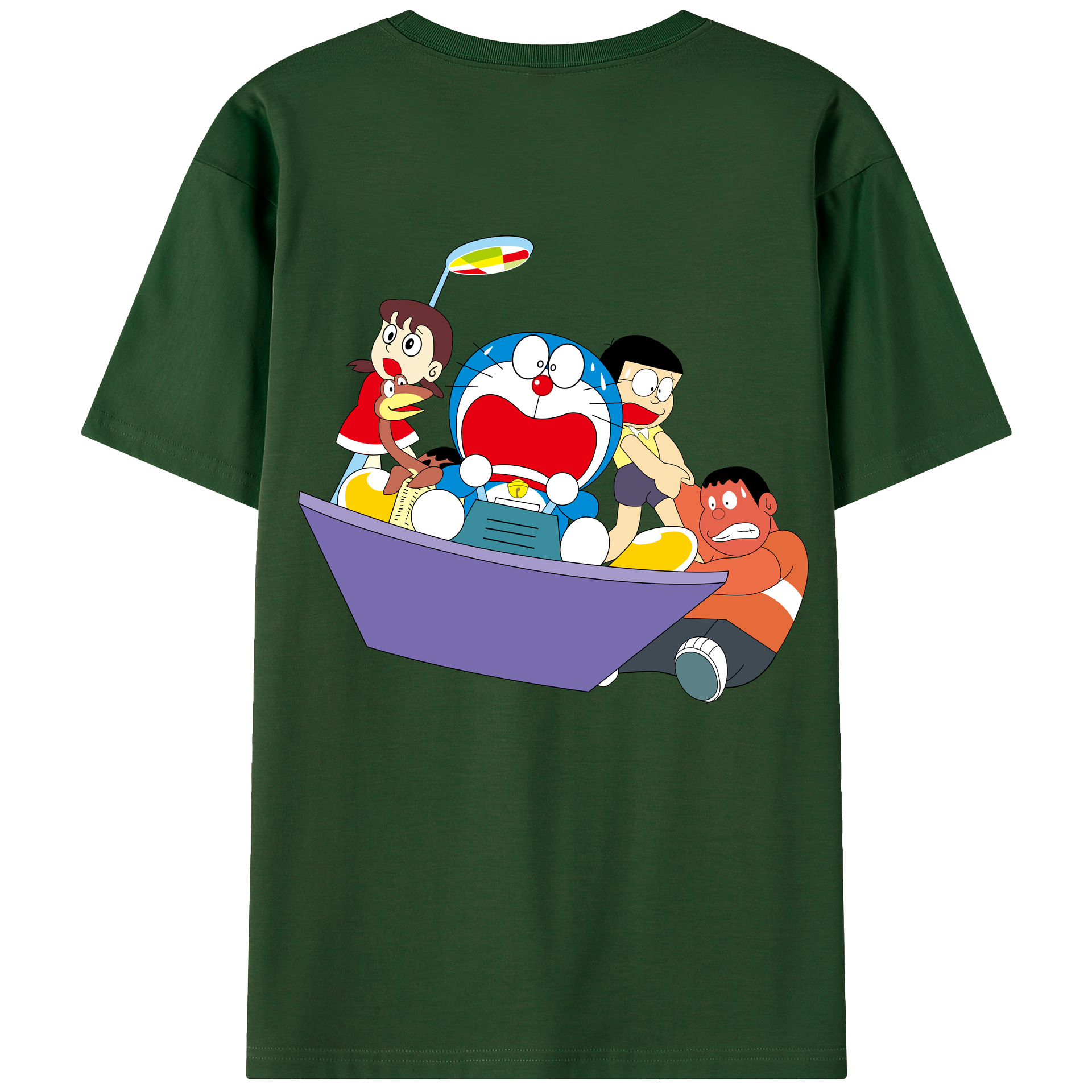 （画像用） ドラえもん Doraemon 綿100％半袖Tシャツ（背面プリント）